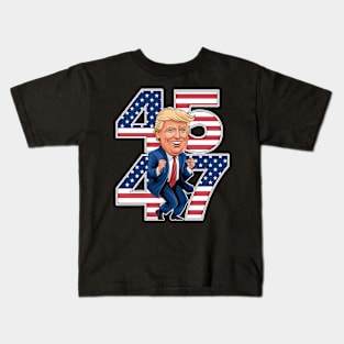 TRUMP DANCE 45 47 Kids T-Shirt